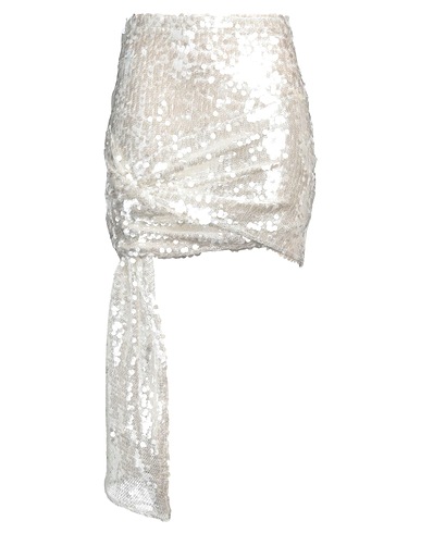 COPERNI Mini skirt Off white 92% Polyester, 7% Polyamide, 1% Metal