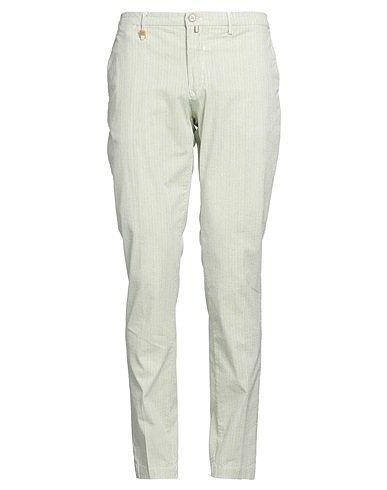 BARBATI Casual pants Light green 97% Cotton, 3% Elastane