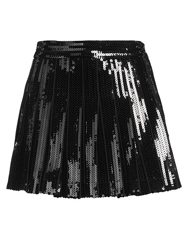 P.A.R.O.S.H. Mini skirt Black 100% Polyester, PVC - Polyvinyl chloride