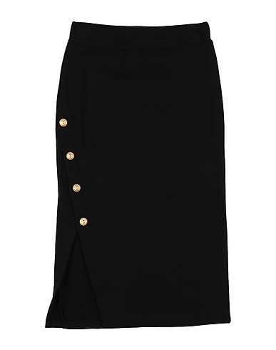 BALMAIN Skirt Black 100% Cotton, Elastane