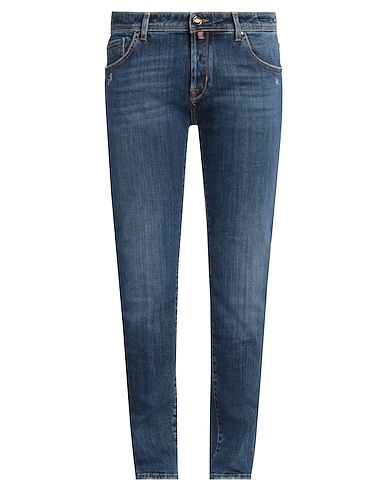 JACOB COHЁN Denim trousers Blue 99% Cotton, 1% Elastane