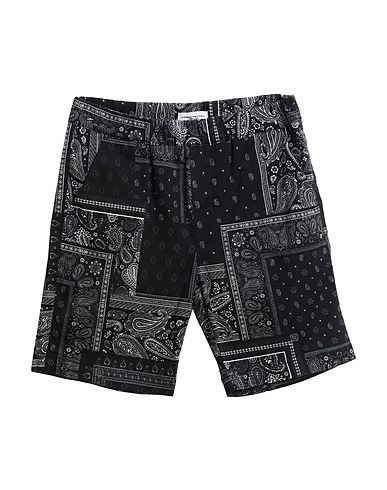 PAOLO PECORA Shorts & Bermuda Black 98% Cotton, 2% Elastane