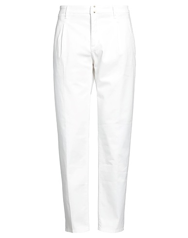 INCOTEX Casual pants BLUE DIVISION White 98% Cotton, 2% Elastane