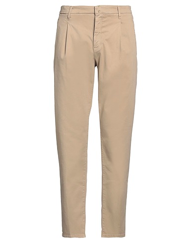 INCOTEX Casual pants BLUE DIVISION Khaki 98% Cotton, 2% Elastane