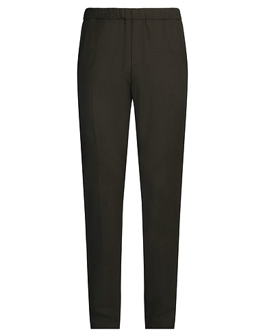 HEVÒ Casual pants Military green 100% Wool
