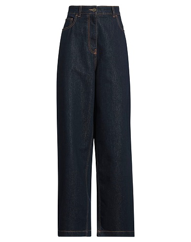 ETRO Denim trousers Blue 70% Cotton, 20% Viscose, 10% Metallic fiber