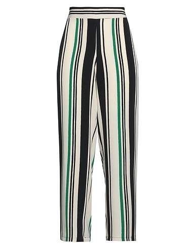 CARACTÈRE Casual trouser Ivory 96% Polyester, 4% Elastane