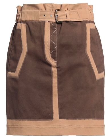 ALBERTA FERRETTI Mini skirt Camel 97% Cotton, 3% Elastane