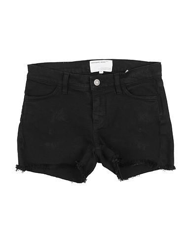 DESIGNERS REMIX Shorts & Bermuda Black 95% Organic cotton, 4% Recycled polyester, 1% Elastane