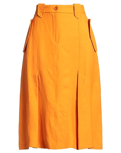 ALBERTA FERRETTI Midi skirt Mandarin 85% Viscose, 15% Linen