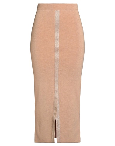 DOROTHEE SCHUMACHER Midi skirt Camel 78% Virgin Wool, 19% Polyamide, 3% Elastane