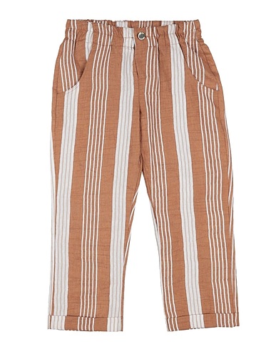 L:Ú L:Ú by MISS GRANT Casual trouser Camel 40% Linen, 38% Cotton, 22% Polyester