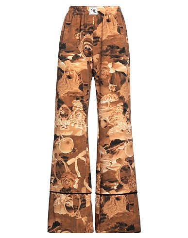 VIVETTA Casual pants Brown 89% Polyester, 11% Elastane
