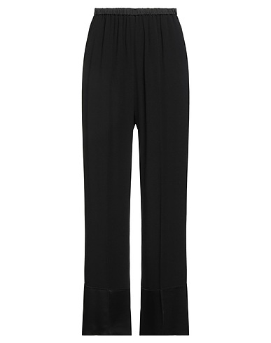 FORTE_FORTE Pantalone Nero 74% Acetato, 26% Viscosa