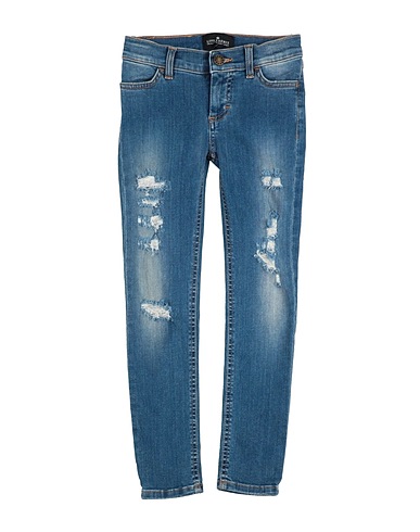LITTLE REMIX by CHARLOTTE ESKILDSEN Denim trousers 87% Cotton, 9% Polyester, 4% Elastane