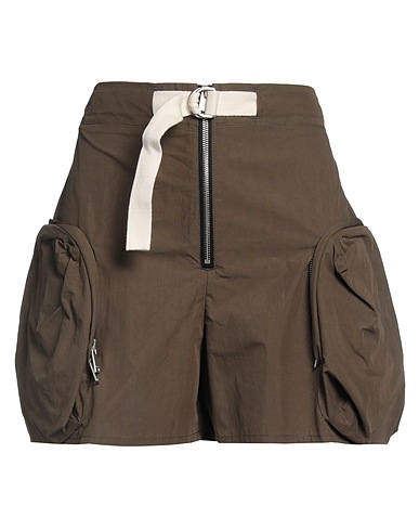 JIL SANDER+ Shorts & Bermuda Military green 65% Cotton, 35% Polyamide