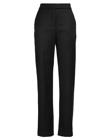HEBE STUDIO Casual pants Black 63% Polyester, 34% Viscose, 3% Elastane