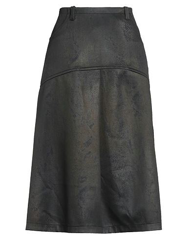 RA by CHIARA MOSER Gonna midi Nero 70% Poliestere, 25% Poliammide, 5% Altre Fibre