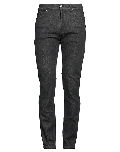 LIU •JO MAN Denim pants Black 99% Cotton, 1% Elastane