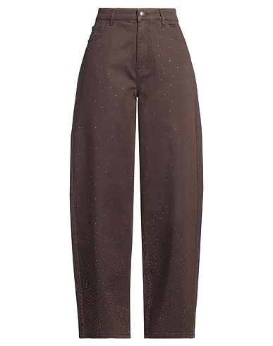 ROTATE BIRGER CHRISTENSEN Casual trouser Brown 100% Cotton