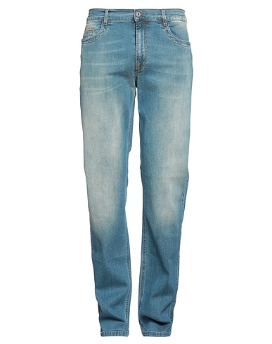 BIKKEMBERGS Denim pants Blue 99% Cotton, 1% Elastane