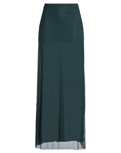 PINKO Gonna lunga Verde scuro 82% Poliammide, 18% Elastan, Vetro