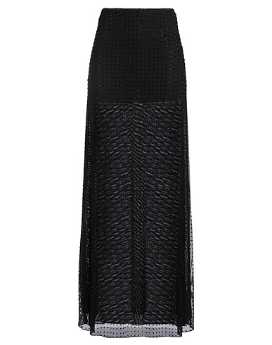 PINKO Maxi Skirts Black 82% Polyamide, 18% Elastane, Glass