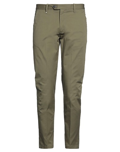BERNA Casual pants Military green 97% Cotton, 3% Elastane