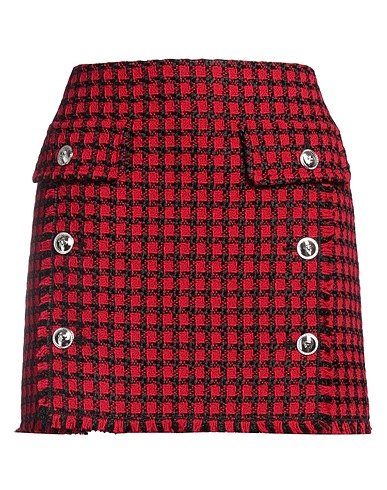 VERSACE BOTTOMWEAR Rosso 48% Lana Vergine, 46% Viscosa, 6% Poliammide