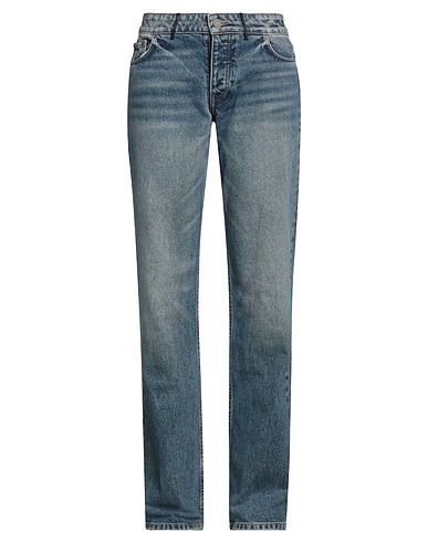 BALLY Pantaloni jeans Blu 100% Cotone, Pelle di agnello, Pelle di bovino