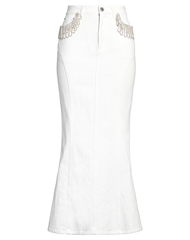 ROTATE BIRGER CHRISTENSEN Denim skirt 100% Organic cotton, Metal, Silicon