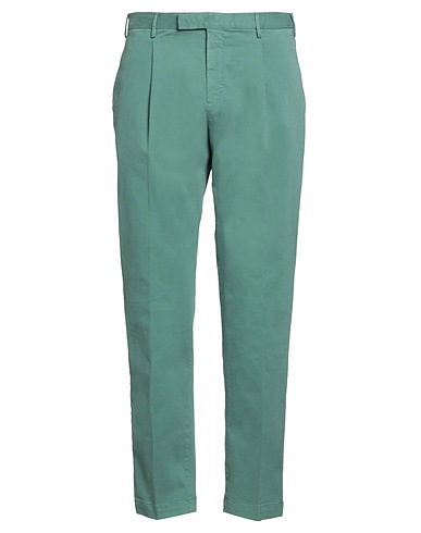 PT Torino Casual trouser Dark green 98% Cotton, 2% Elastane
