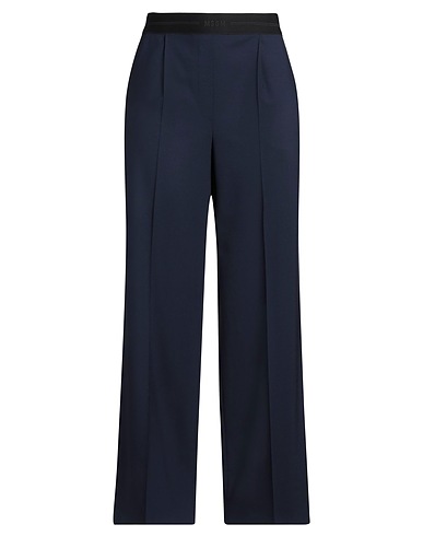 MSGM パンツ ネイビー バージンウール 96% / ポリウレタン 4%