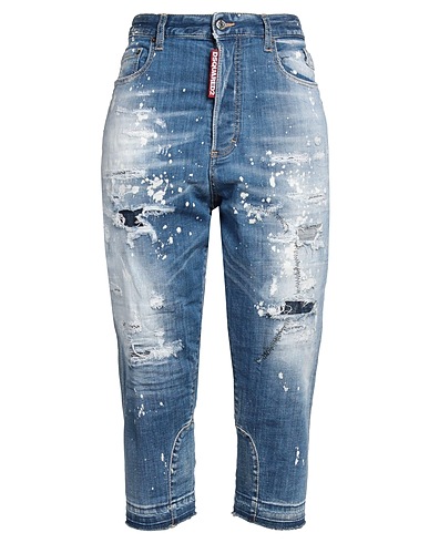 DSQUARED2 Baggy Blue 98% Cotton, 2% Elastane, Cow leather