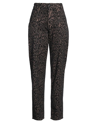 AG JEANS Denim trousers Dark brown 67% Cotton, 33% Lyocell