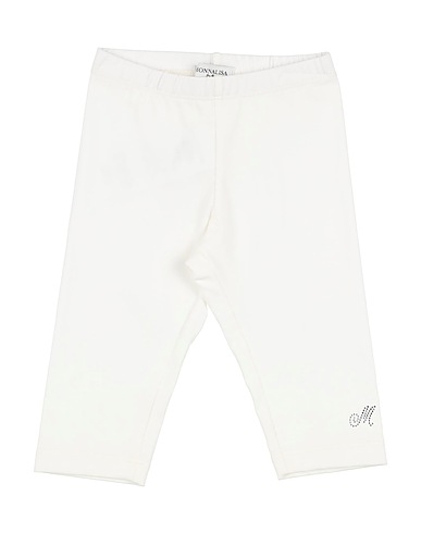MONNALISA Leggings White 95% Cotton, 5% Elastane