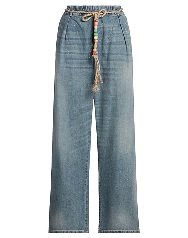 DR. COLLECTORS Denim trousers Blue 100% Cotton