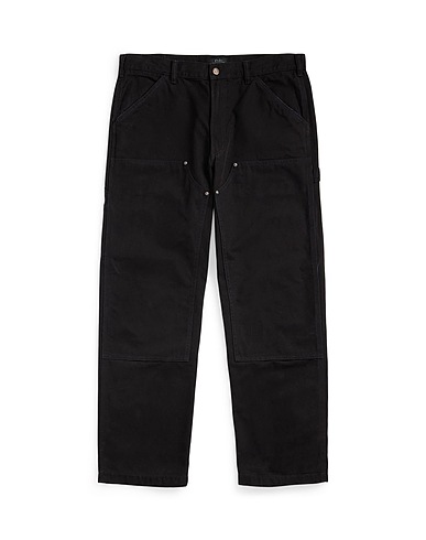 POLO RALPH LAUREN Casual trouser DUNGAREE FIT CANVAS CARPENTER JEAN
 Black 100% Cotton