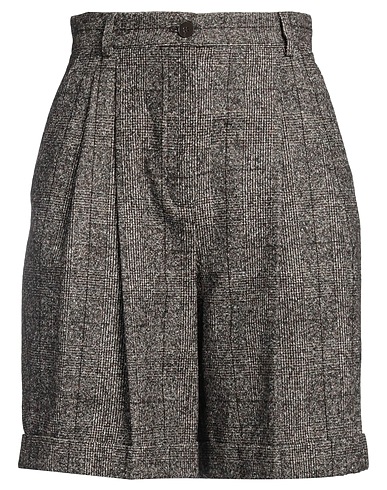 DOLCE&GABBANA Shorts & Bermuda Black 39% Alpaca wool, 33% Cotton, 28% Polyamide
