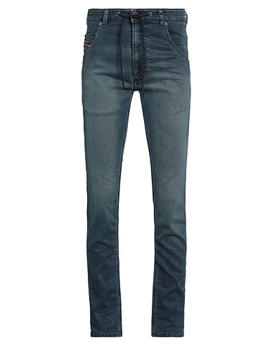 DIESEL Denim pants Blue 52% Lyocell, 45% Cotton, 3% Elastane, Cow leather