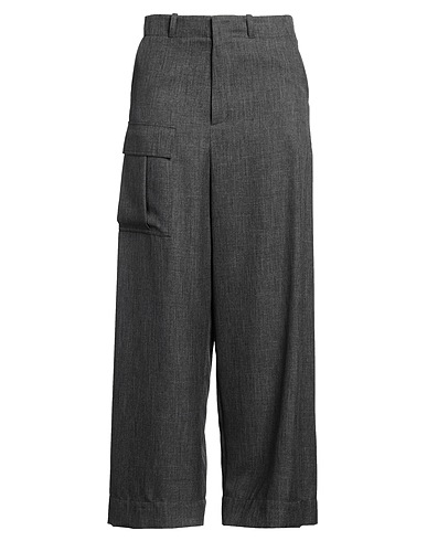 PLAN C Casual trouser Charcoal 100% Polyester