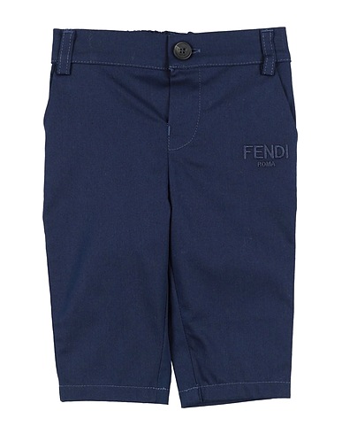 FENDI Casual trouser Navy blue 97% Cotton, 3% Elastane, Polyester