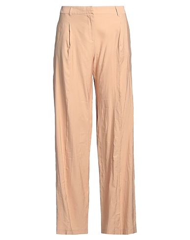 CAMICETTASNOB Casual trouser Beige Polyester, Viscose