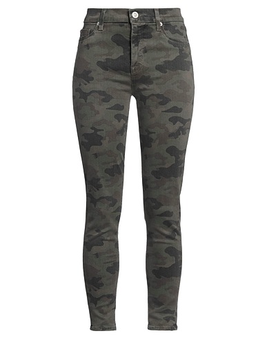 HUDSON Denim trousers Military green 43% Viscose, 33% Cotton, 17% Lyocell, 5% Polyester, 2% Elastane