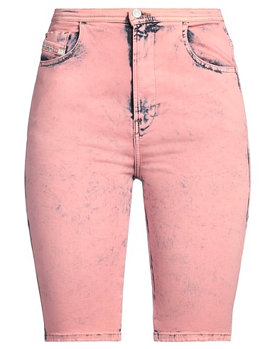 DIESEL Denim shorts Pink 88% Cotton, 8% Elastomultiester, 4% Elastane