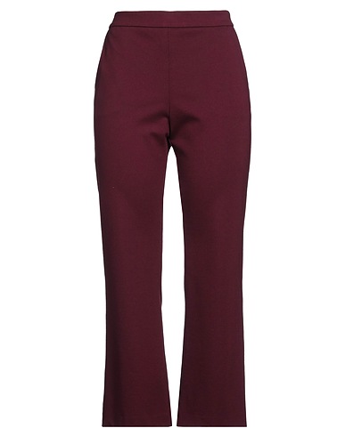 MALÌPARMI Casual pants Burgundy 65% Viscose, 30% Polyamide, 5% Elastane