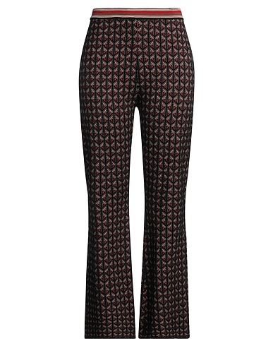 DIANE VON FURSTENBERG Casual trouser Black 42% Viscose, 19% Acrylic, 18% Wool, 11% Synthetic fibers, 10% Polyester