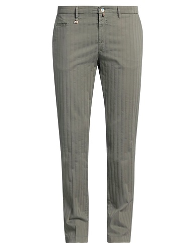 BARBATI Casual trouser Military green 98% Cotton, 2% Elastane