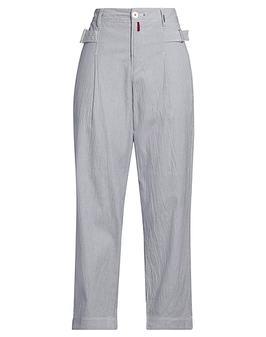 HIGH Casual trouser Blue 99% Cotton, 1% Elastane