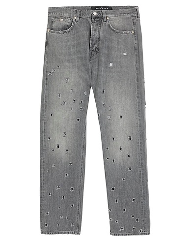 JOHN RICHMOND Denim pants Grey 100% Cotton